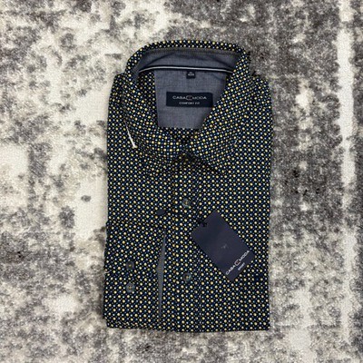 CASA MODA Sport Herren Langarm Hemd Shirt 43/44/XL  Fit NEU