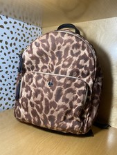 kate spade new york leopard print backpack with zipper accent
