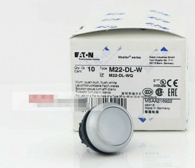 1PCS M22-DL-W M22DLW Pushbutton White -New *vy
