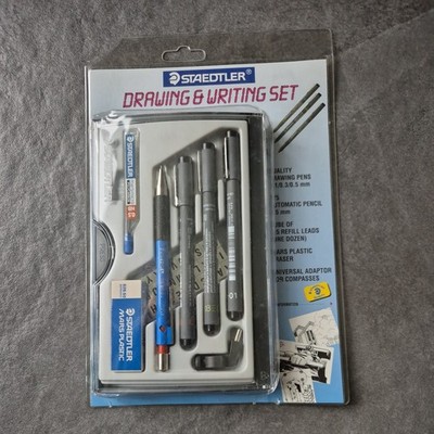 Vintage Staedtler Marsmicro Zeichen- und Schreibstift-Set 0,1, 0,3, 0,5 mm Neu 