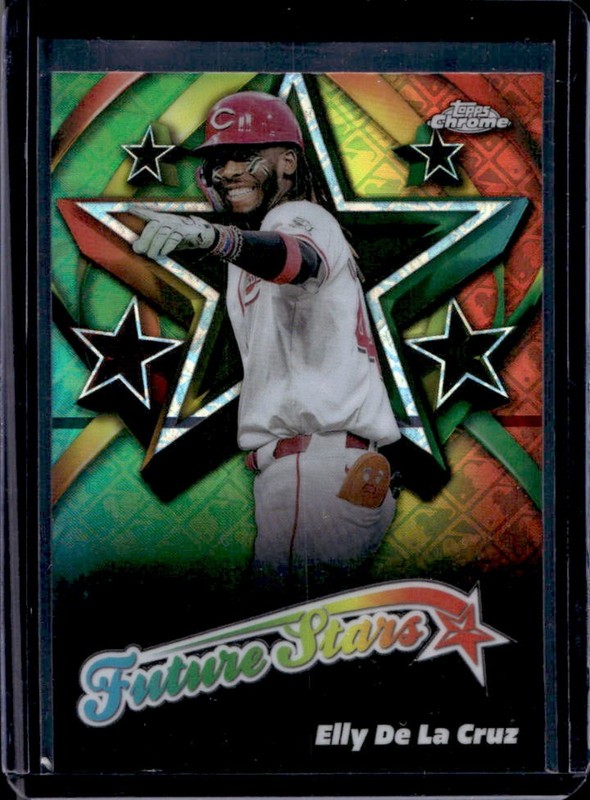 2025 Topps Chrome LogoFractor Elly De La Cruz Future Stars #FS-7 Reds