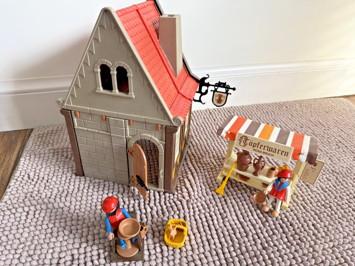 Playmobil Medieval Pottery Shop Set 3455 - Vintage 1984 | eBay