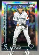2025 Topps Chrome Update Andres Munoz #USC108 Refractor Mariners