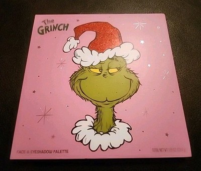 Dr Seuss THE GRINCH - Face & Eyeshadow Palette - 18 Shadows/4 Face Colors- 10x10
