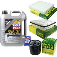 Mann Inspektionspaket 5L Liqui Moly Special Tec 5W-30 FüR Toyota Auris 1.4 D-4D