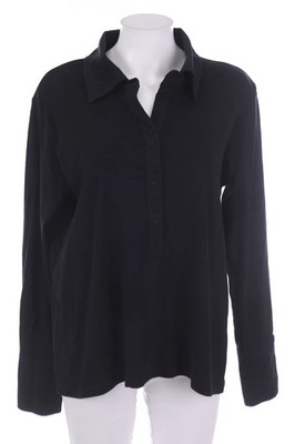 VIA APPIA Langarm-Polo-Shirt 3XL schwarz
