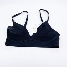 Aerie Women's Smoothez Mesh Bralette Sheer Wireless Bra True Black Size XS