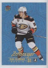 2024-25 Upper Deck Fleer Ultra Medallions Sapphire /25 Olen Zellweger Rookie RC