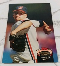 1992 TOPPS STADIUM CLUB #389 CHARLES NAGY Cleveland Indians BASEBALL CARD