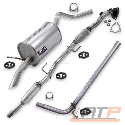 VORSCHALLDÄMPFER + ENDSCHALLDÄMPFER FÜR VW FOX 5Z 1.2 BJ 05-11