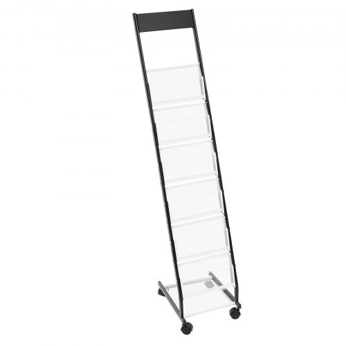Brochure Display Rack, Narrow 6-Tier Magazine Literature Display Stand ...