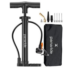 Bike Floor Pump Dual Presta Schrader Tire Inflator for Bicycle Balls Stroller