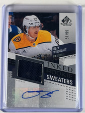 Ozzy Wiesblatt #IRS-OW Inked Rookie Sweaters /99 2025-26 Upper Deck SP Game Used