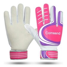 Guantes de portero de fútbol Comeend guantes de portero para niños agarre de palma de látex talla 4-7