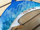 Ocean Resin Dolphin Wall Art Handmade Coastal Beach Decor Wood 13” x 5” — photo 4
