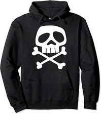 Punk Rock Skull and Bones - 1980's Punk Rock Misfit Unisex Hooded Sweatshirt