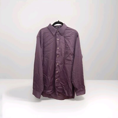 Arrow Mens Button Up Shirt Large Long Sleeve Collared 