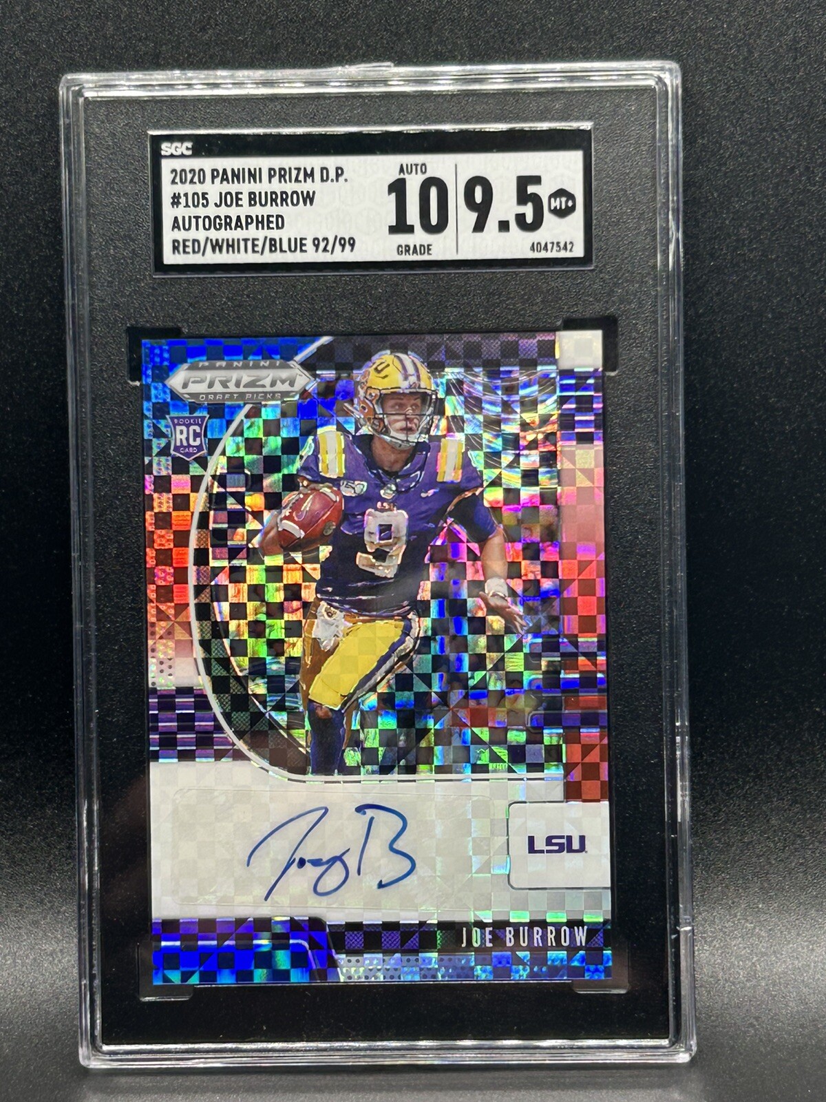 2020 Prizm Draft Joe Burrow RC Auto /99 #105