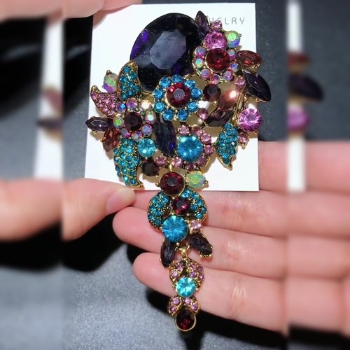Broches fleur vintage tendance luxe épingles beaux bijoux cadeaux pour femmes hommes - Photo 50/244
