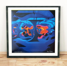 Orig. Verner PANTON Vision 1970s Psychedelic Space Age Poster Mid Century Modern