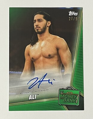 2019 Topps WWE Money in the Bank Mustafa Ali auto /99 #A-AL