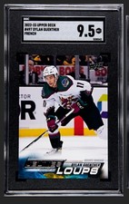 2022-23 UD Dylan Guenther Young Guns French Jeunes Loups SGC 9.5 Mint+