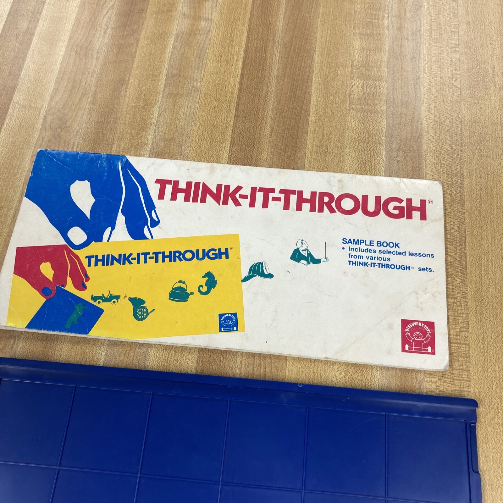 Discovery Toys THINK IT THROUGH Tiles complete with 4 Books words words