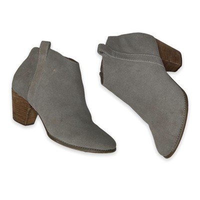 Chelsea Crew Ankle Boots Tan Suede Heeled Booties Size