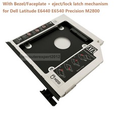 with ejector 2ND HDD SSD HD Hard Drive Caddy for Dell Latitude E6440 E6540 M2800
