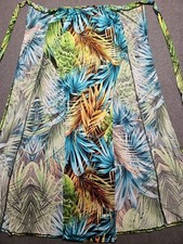 Fashion Nova Tropical Halter Tie Back Multi-Way Maxi Dress Women Medium Floral