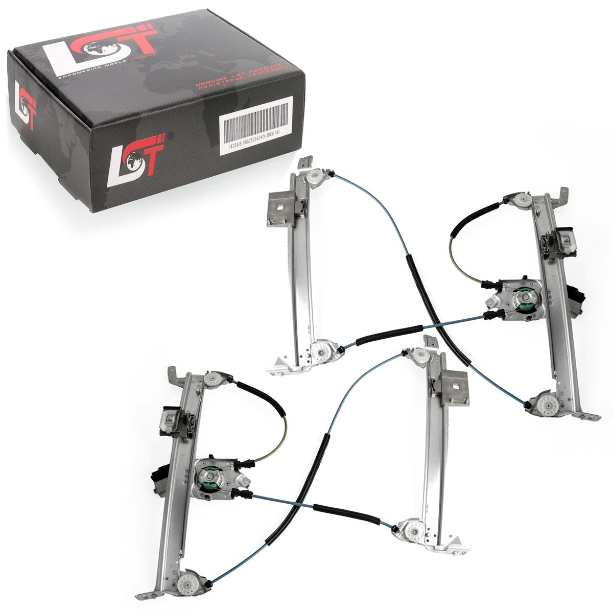 2x Electric Window Regulator with Motor Front Set for Renault Megane II CC EM0/2