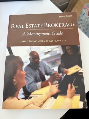 Real Estate Brokerage by Laurel D. McAdams, Joan Sobeck and John E. Cyr...