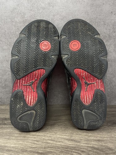 Air Jordan 14 Black Ferrari Size 8 Mens Nike Retro Red Trainer XIV BQ3685-001 - Picture 11 of 16