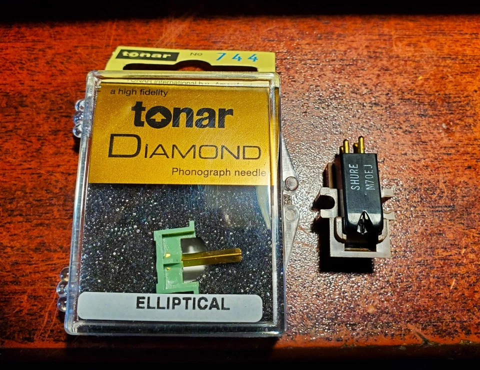 MADE IN USA | SHURE M70EJ Cartridge & Brand New Elliptical TONAR Stylus #744 - Image 3 of 4