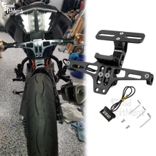 For 390 Motorcycle Tail Tidy License Plate Holder Fender Eliminator w/ LED Light