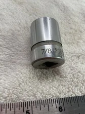 Vtg JH Williams 7/8 Socket 1/2 Drive #ST-1228 Awesome Price GR8 Quality