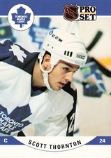 Scott Thornton 1990 Pro Set #640 Toronto Maple Leafs