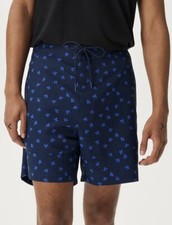 OUTDOOR VOICES Men's Solar Cool 6" Beach Boardshort Navy Clover Size S