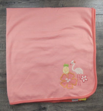 Baby Girl New Vintage Gymboree Tropical Oasis Pink Flamingo Baby Blanket