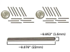 24pc BTO HO Slot Car AURORA Model Motoring ThunderJet 500 T-Jet style AXLE SHORT