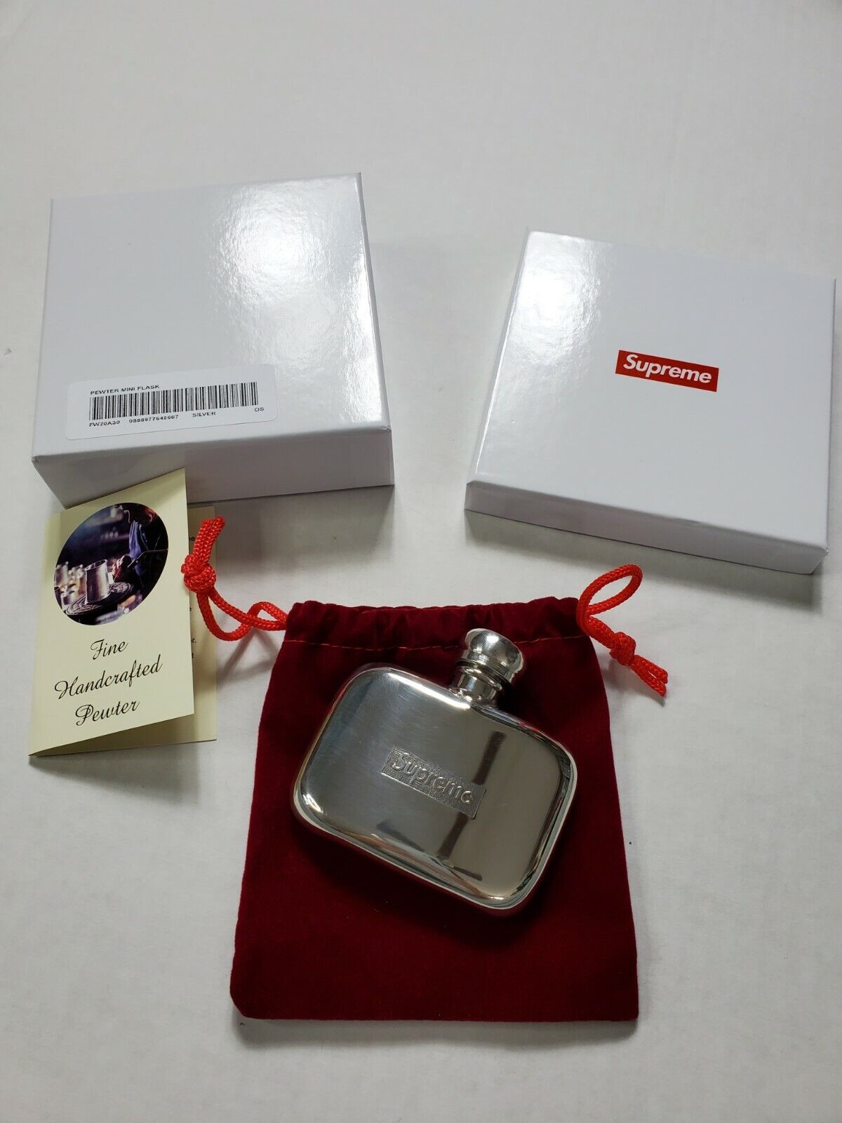 SUPREME PEWTER MINI FLASK-