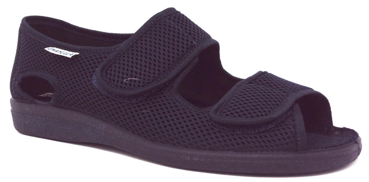 EMANUELA 980 BLU SCARPA SANDALO UOMO DUE STRAPPI REGOLABILI MADE IN ITALY LAVABI