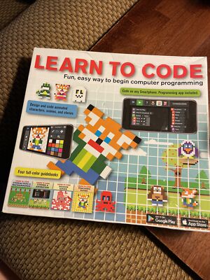 Learn to Code Kit, four color guidebooks fun, easy way to begin programming code