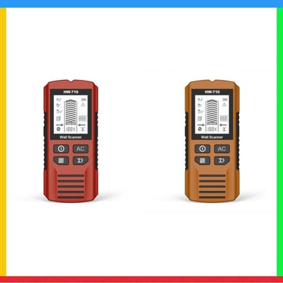 6-in-1 Stud Finder Wall Scanner for 1-1/2 Inch Drywall Stud Center Detect(Red)