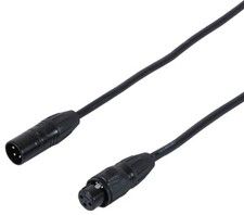 3 Pin XLR to XLR IP Rated DMX Lead 10m
