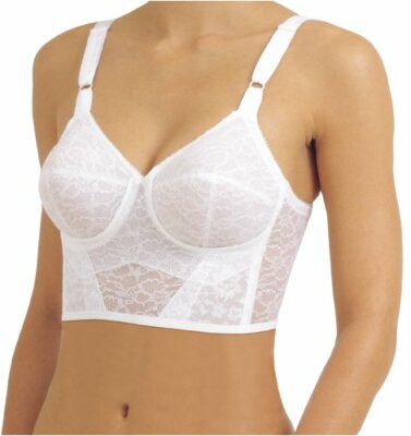 Rago Lacette 3/4 Length Bra White Style 2201