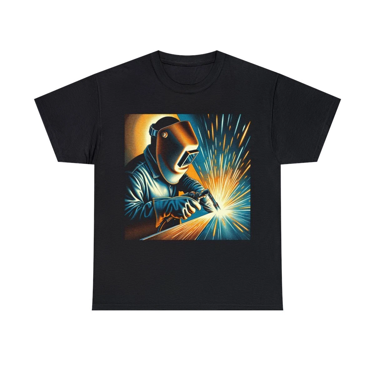 Adult Cotton T Shirt Unisex Welder Welding Graphic Tee Work Wear Gift Trades
Opens in a new window o