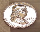 1959 Choice/ Gem  Proof  Franklin  " Blazing  Original  Luster "  #419 ~  12