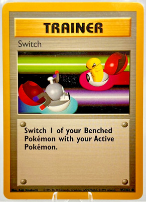Pokemon TCG Switch 95/102 Vintage 1999 Base Set Regular WOTC HP