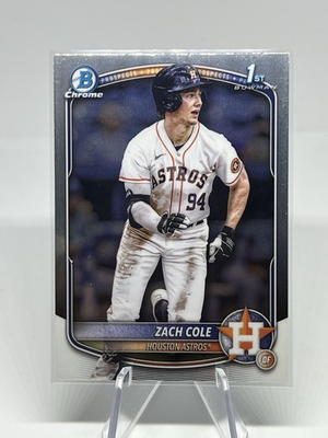#ad 2025 Bowman Chrome 1st Prospects Zach Cole #BCP 244 Houston Astros QH5 $1.00